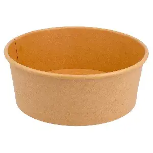 Insalatieri  750 ml - 25 oz 300 + 18 pe g/m2 ø 15/12,8x6 cm naturale kraft (300 unità)