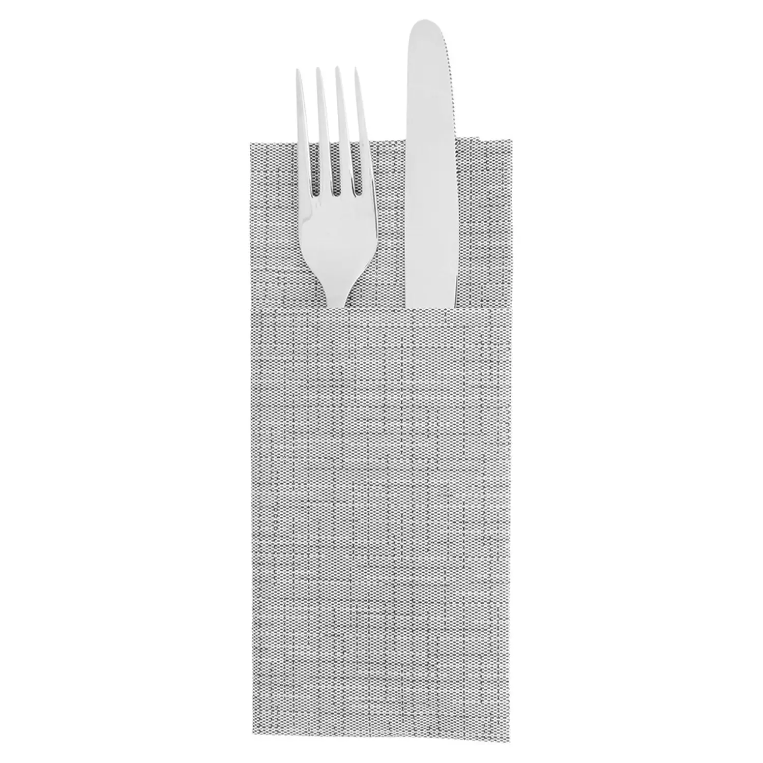 Guardanapos "cangurito" 'dry cotton' 55 g/m2 33x40 cm grafite airlaid (700 unidade)
