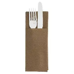 Servilletas cangurito  55 g/m2 33x40 cm chocolate airlaid (700 unid.)