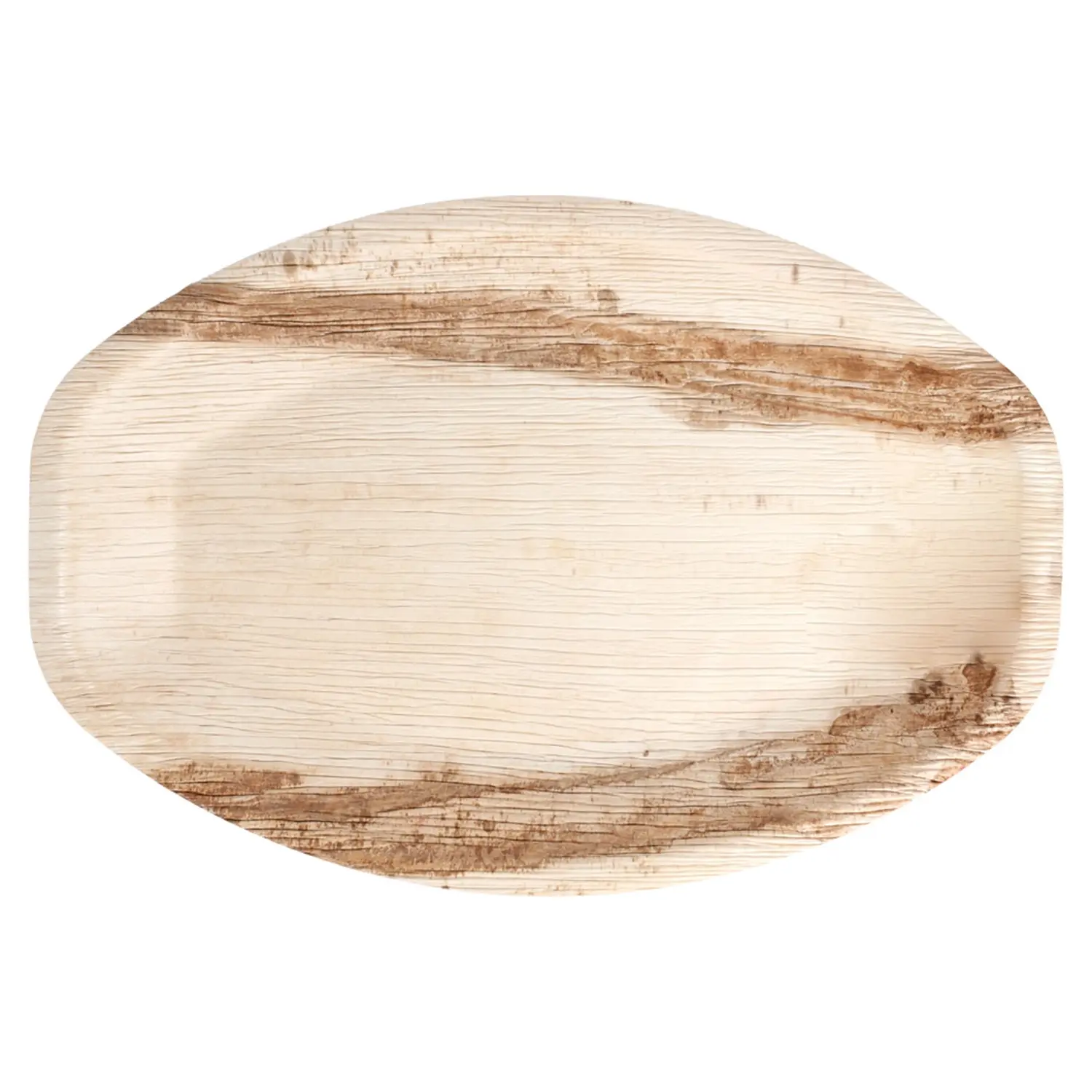Piatti ovali areca  33,7x23x2 cm naturale areca (200 unità)