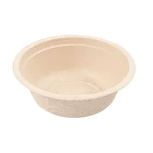 Insalatiere bionic 500 ml ø 15,5x5,4 cm naturale bagassa (600 unità)