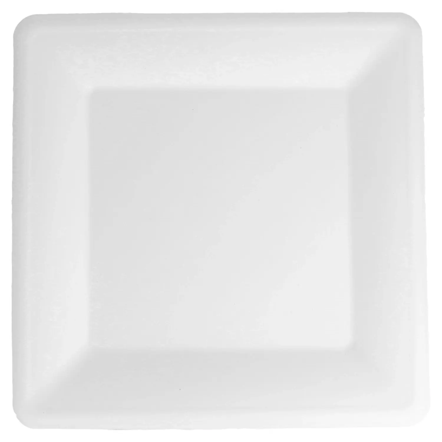 Piatti quadrai bionic  26,2x26,2x1,9 cm bianco bagassa (300 unità)