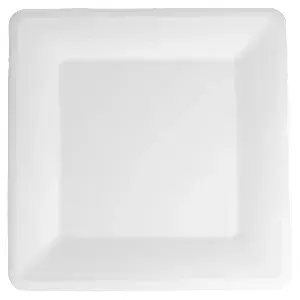 Piatti quadrai bionic  26,2x26,2x1,9 cm bianco bagassa (300 unità)