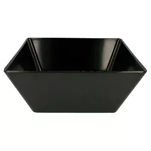 Tigelas asami ware 3,7 l 24x24x10 cm preto melamina (6 unidade)