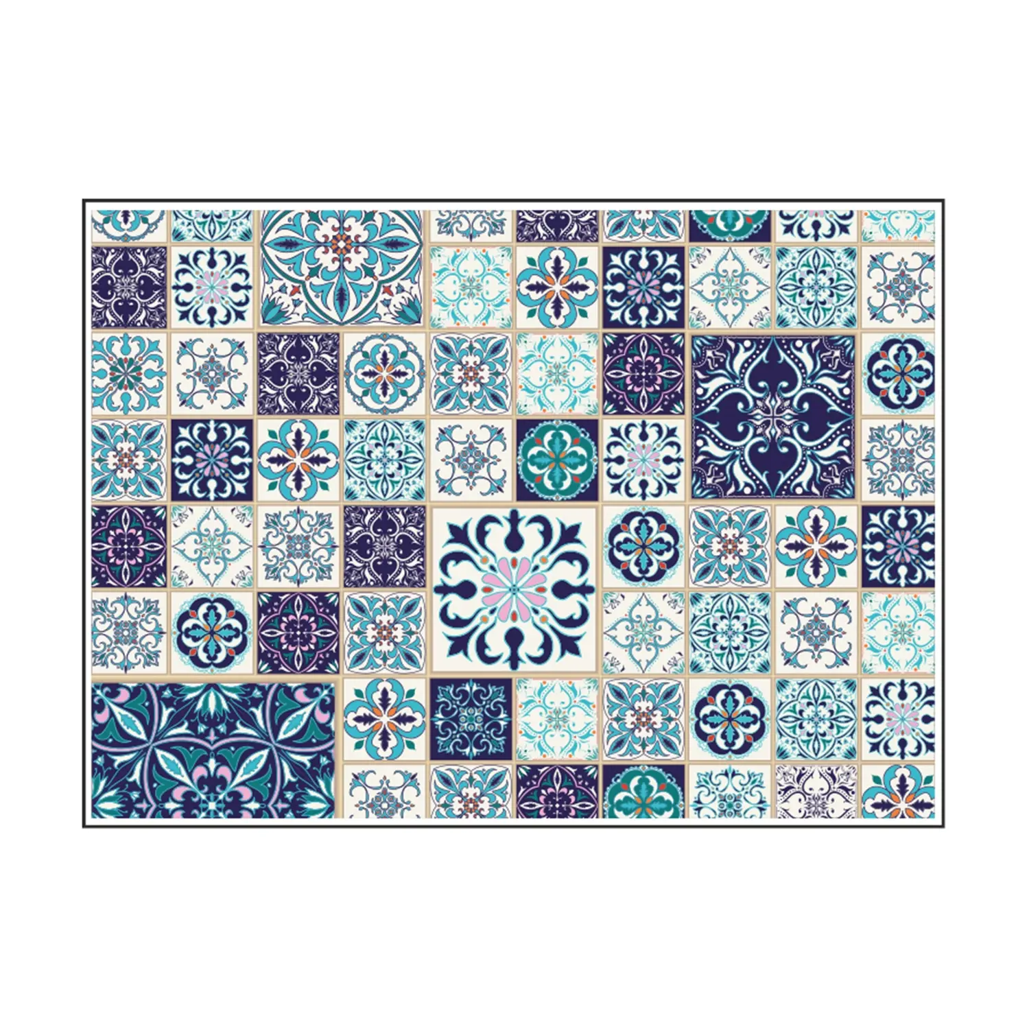 Tovagliette offset 'azulejos' 70 g/m2 31x43 cm quatricomia cellulosa (2000 unità)