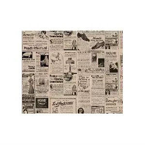 Carta antigrasso fast food pfas free 'times' 34 g/m2 28x34 cm naturale pergamana antigrassi (1000 unità)