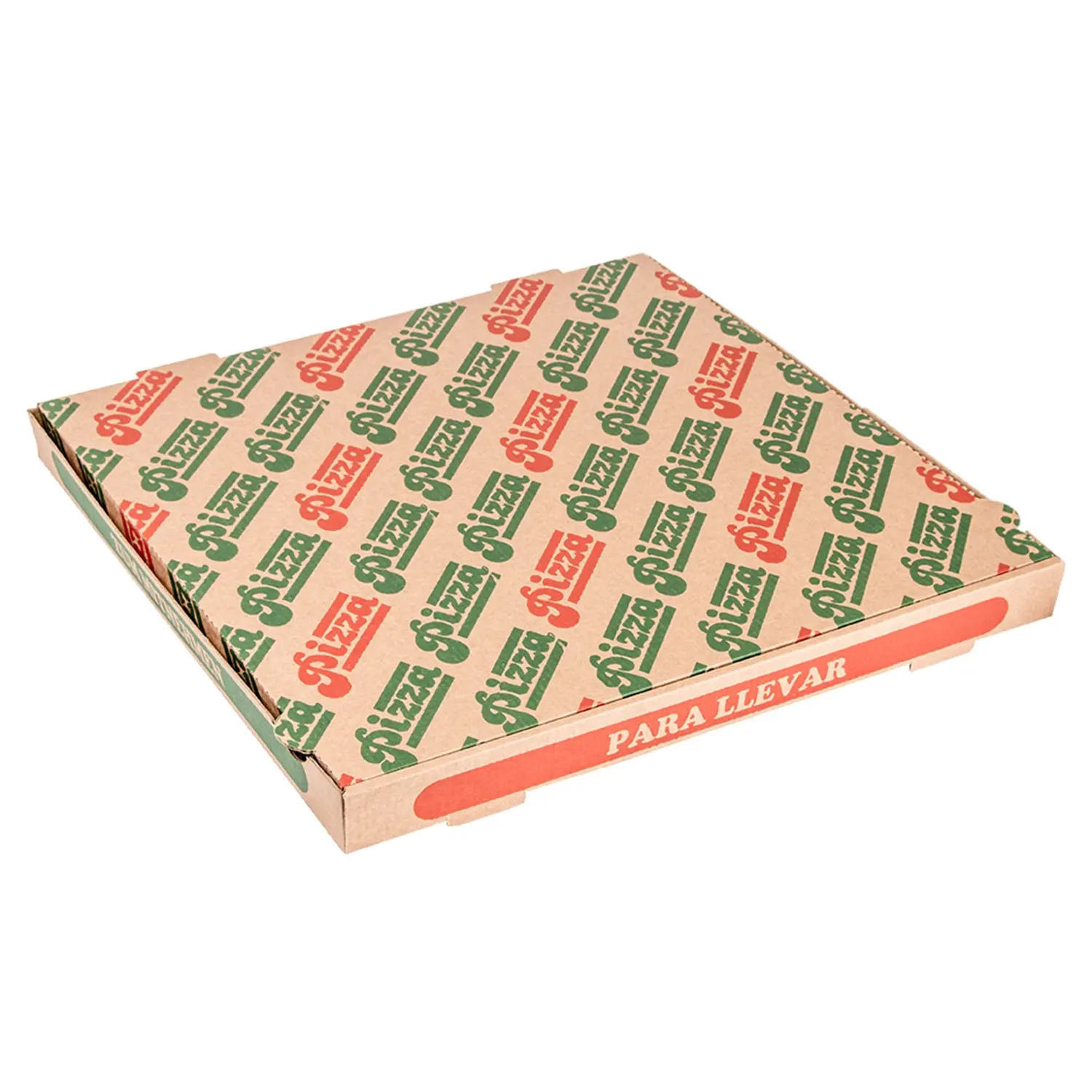 Caixas de pizza  350 g/m2 40x40x3,5 cm natural cartão microcanal (100 unidade)