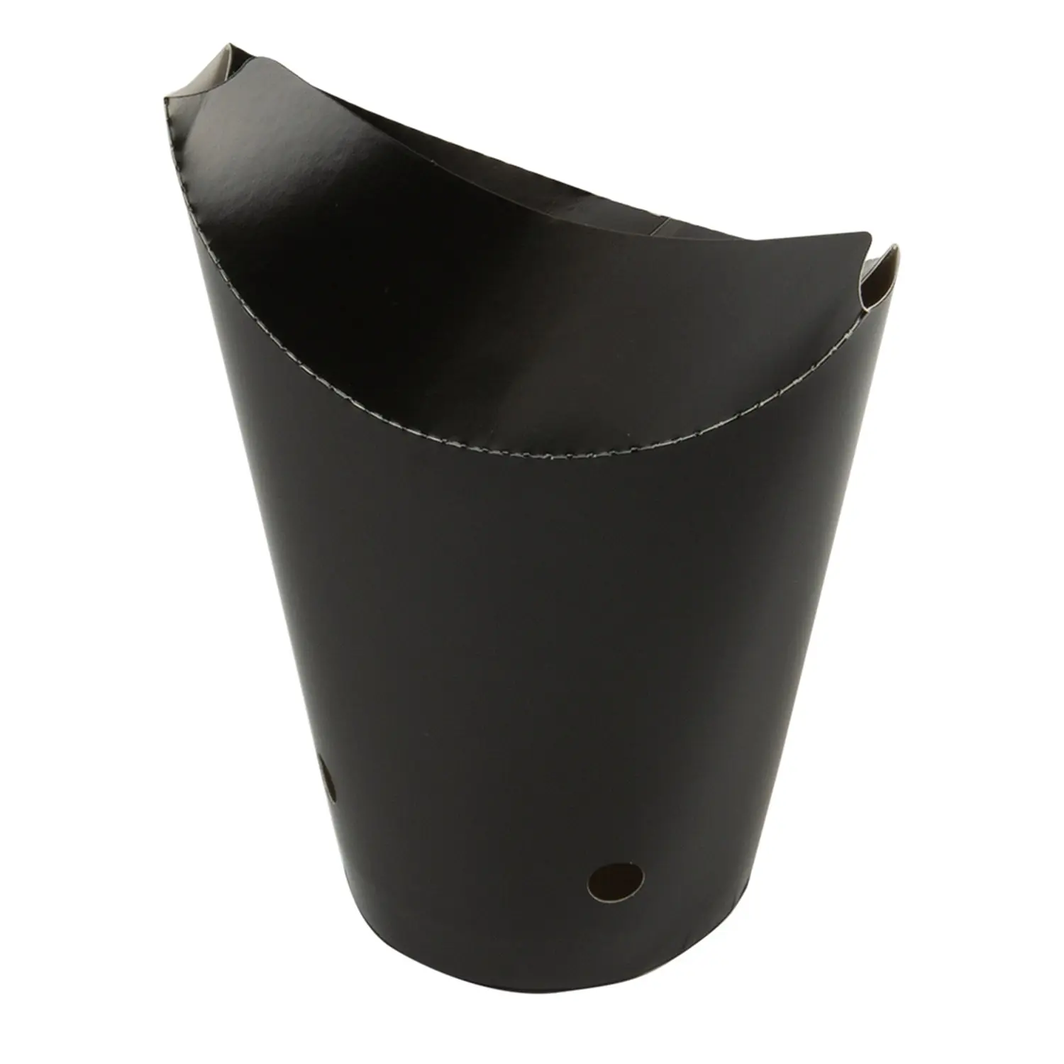 Bicchiere fritti chiuso  16 oz - 480 ml 220 + 18pe g/m2 8,5x14 cm nero cartone (50 unità)