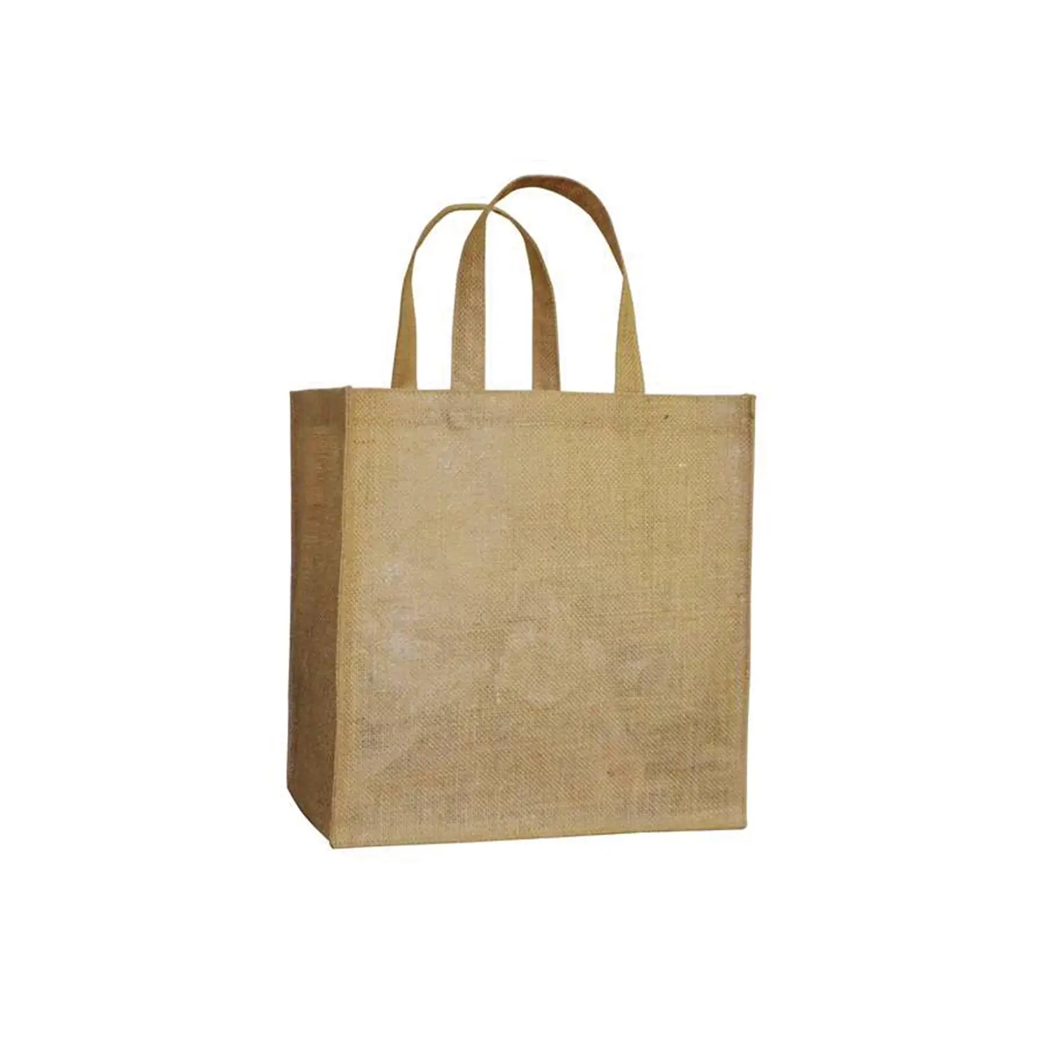 Sacchetto senza decorazioni con manici  260 g/m2 29+18x30 cm naturale iuta (10 unità)