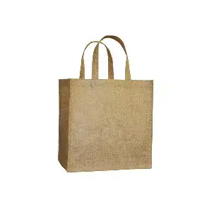 Sacchetto senza decorazioni con manici  260 g/m2 29+18x30 cm naturale iuta (10 unità)