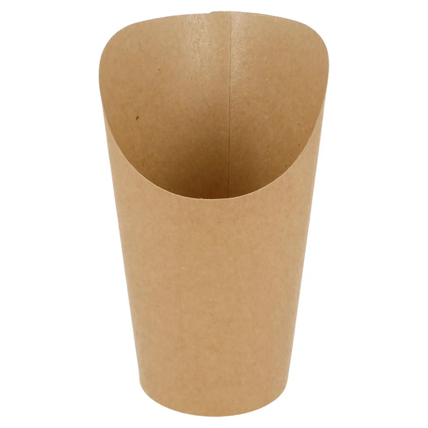 Bicchiere per fritti aperto  16 oz - 480 ml 200 + 20pe g/m2 ø8,5x13,5 cm marrone cartone (50 unità)