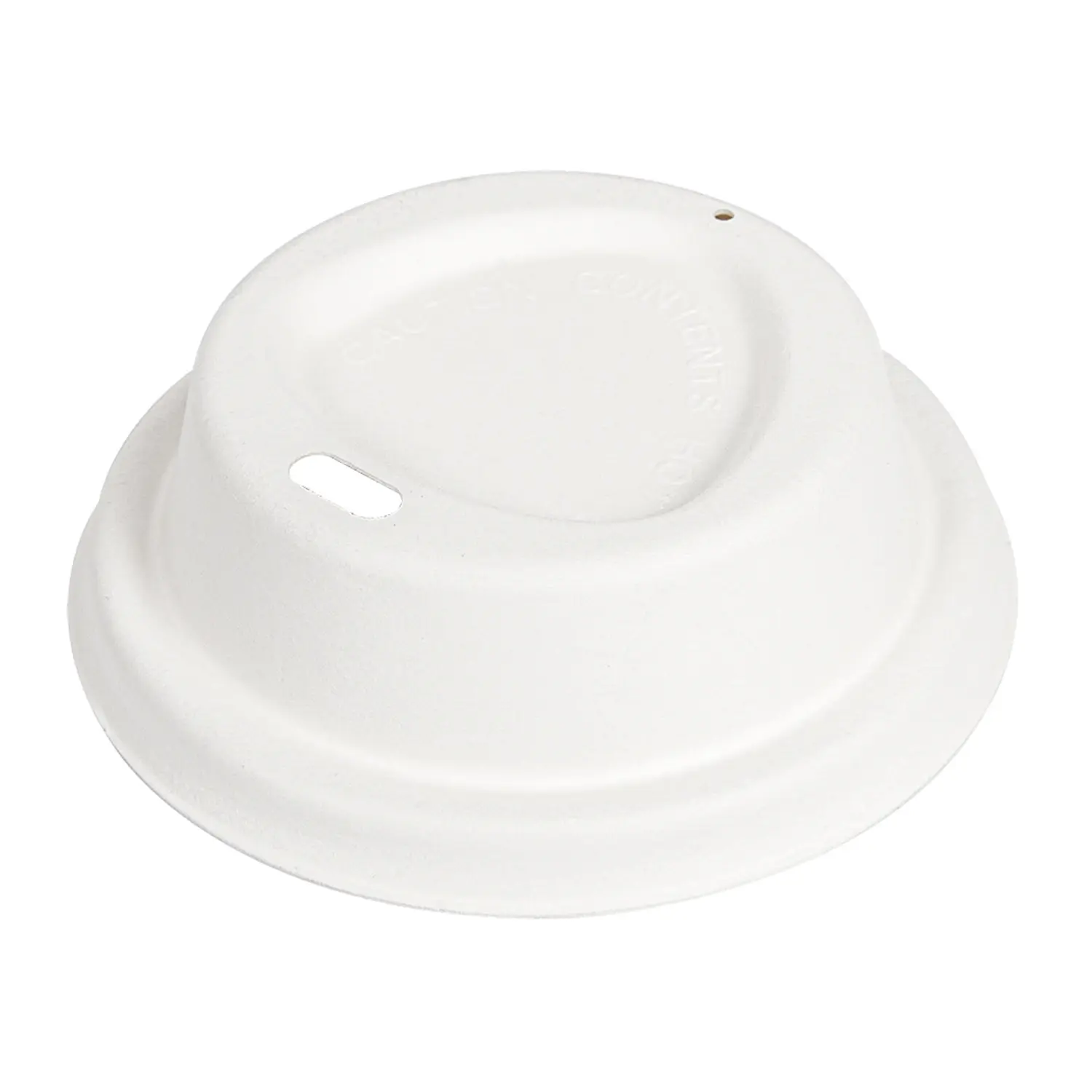 Coperchi per bicchieri da caffè 240 ml bionic  ø 8 cm bianco bagassa (1000 unità)