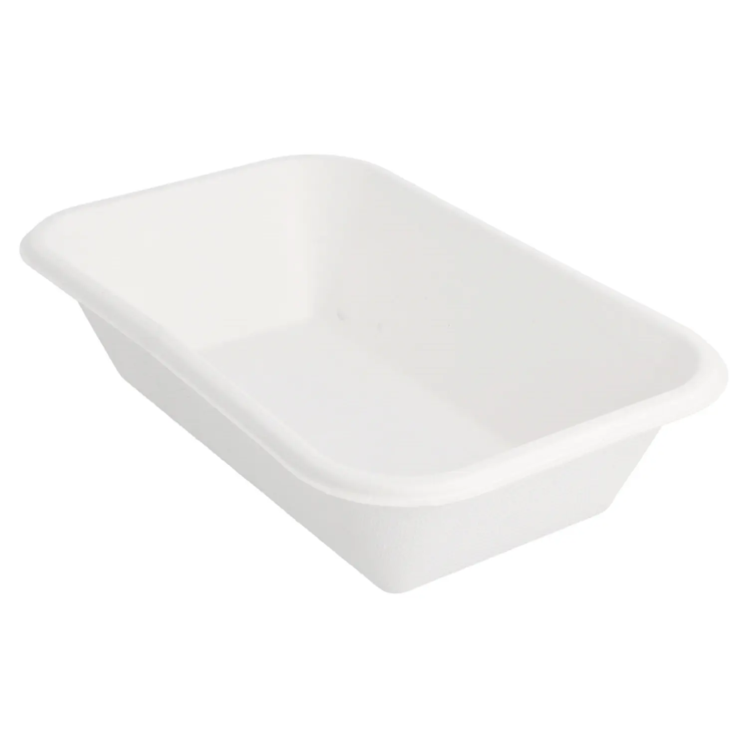 Vassoi bionic 950 ml 21,5x14x5,2 cm bianco bagassa (600 unità)