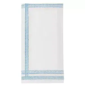 Tovaglioli piegati 1/8 like linen 'cottage' 70 g/m2 45x45 cm blu spunlace (600 unità)