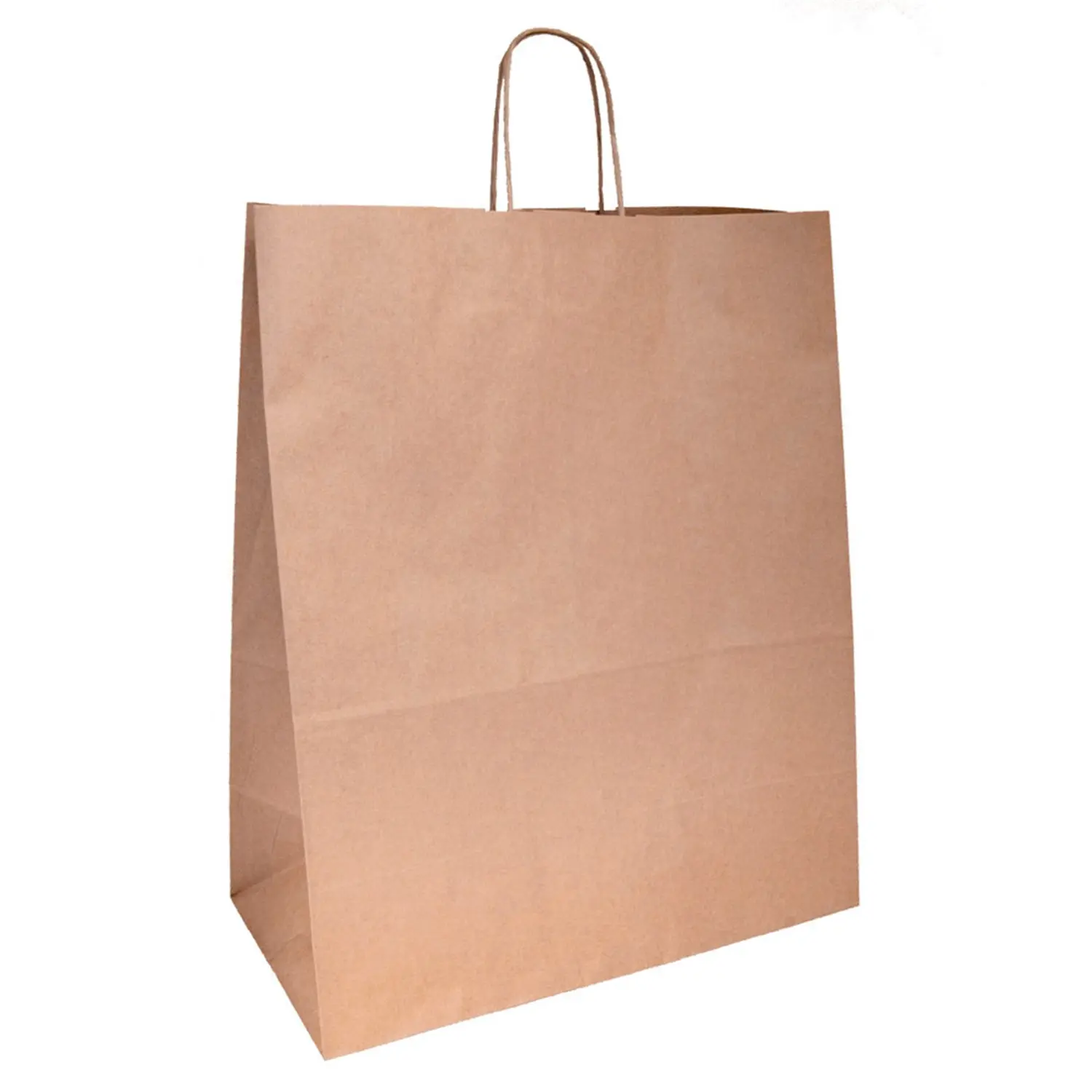 Sacchetti sos con manici  100 g/m2 40+20x48 cm naturale kraft (150 unità)