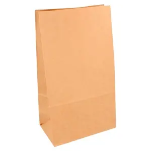 Sacos sos sem asas  70 g/m2 14+8x24 cm natural kraft (1000 unidade)