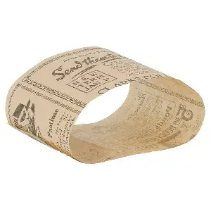 Fascia in cartone avana panino 'times' 34 g/m2 7x26 cm naturale pergamana antigrassi (5000 unità)