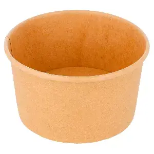 Taça gelados  180 ml 250 + 18 pe g/m2 ø 8,7x5,2 cm castanho cartolina (2000 unidade)