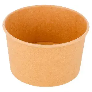 Coppetta gelati  240 ml 250 + 18 pe g/m2 ø9,4x5,5 cm marrone cartone (2000 unità)