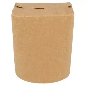 Recipientes multi-uso p/ microondas  480 ml 275 + 25 pe g/m2 ø8x9 cm natural kraft (50 unidade)