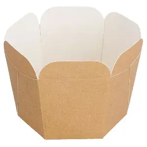 Contenitori per mini noodles 10 cl 210 + 15 pe g/m2 5x5 cm marrone cartone (100 unità)