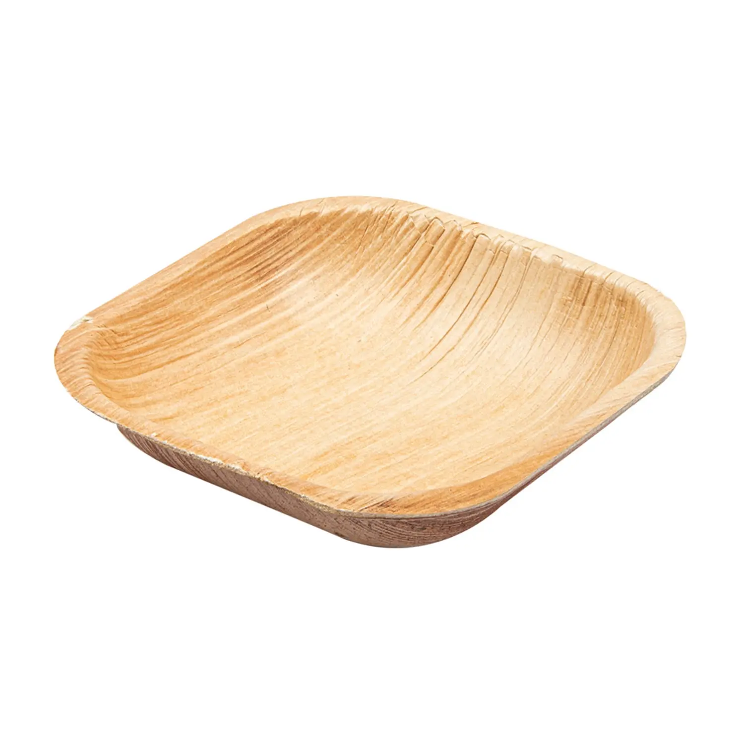 Piatti quadrate areca  10x10x2,5 cm naturale areca (200 unità)