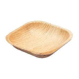 Piatti quadrate areca  10x10x2,5 cm naturale areca (200 unità)