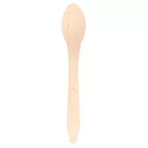 Cucchiai wood 'curve'  18,7 cm naturale legno (100 unità)