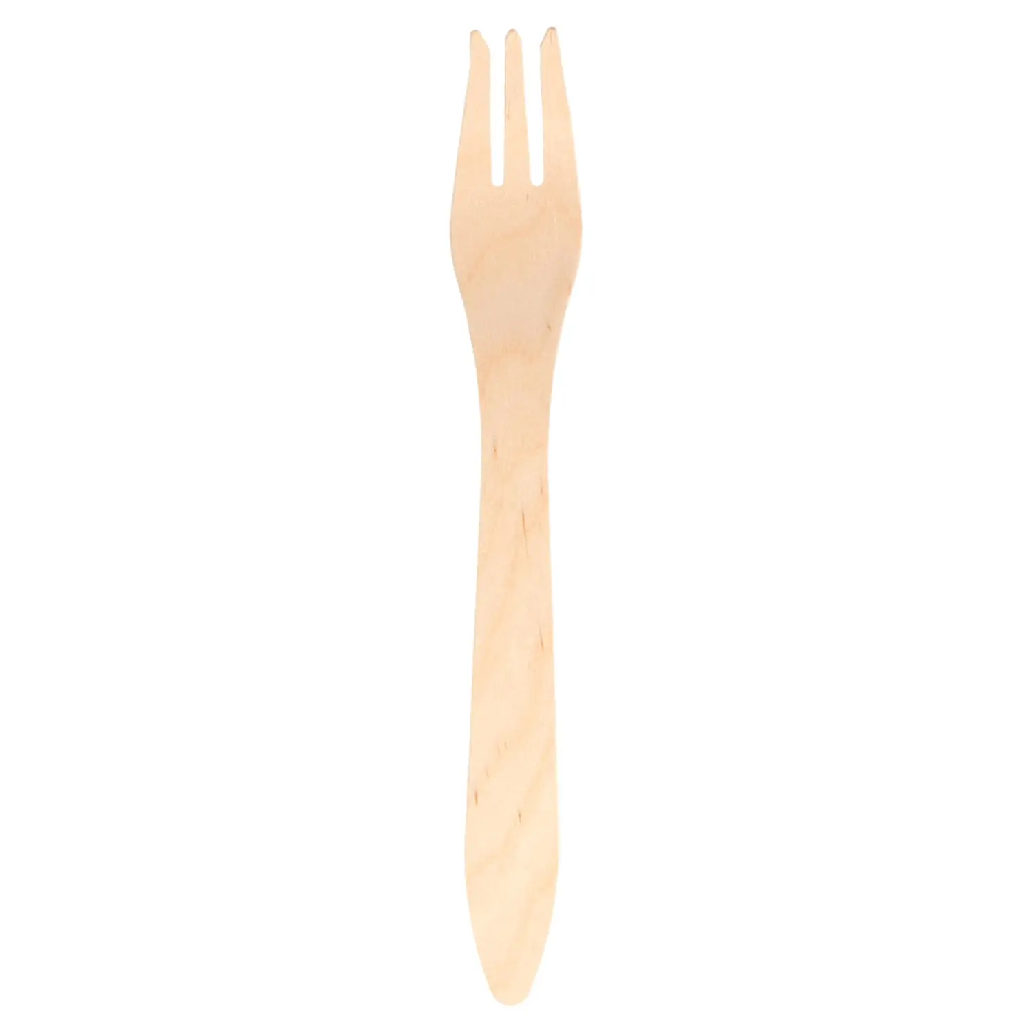 Forchette wood 'curve'  18,3 cm naturale legno (100 unità)
