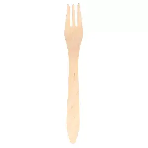 Forchette wood 'curve'  18,3 cm naturale legno (100 unità)