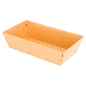 Barchette  250 + 12,5 pe g/m2 13,5x7,5x3,5 cm naturale kraft (1000 unità)