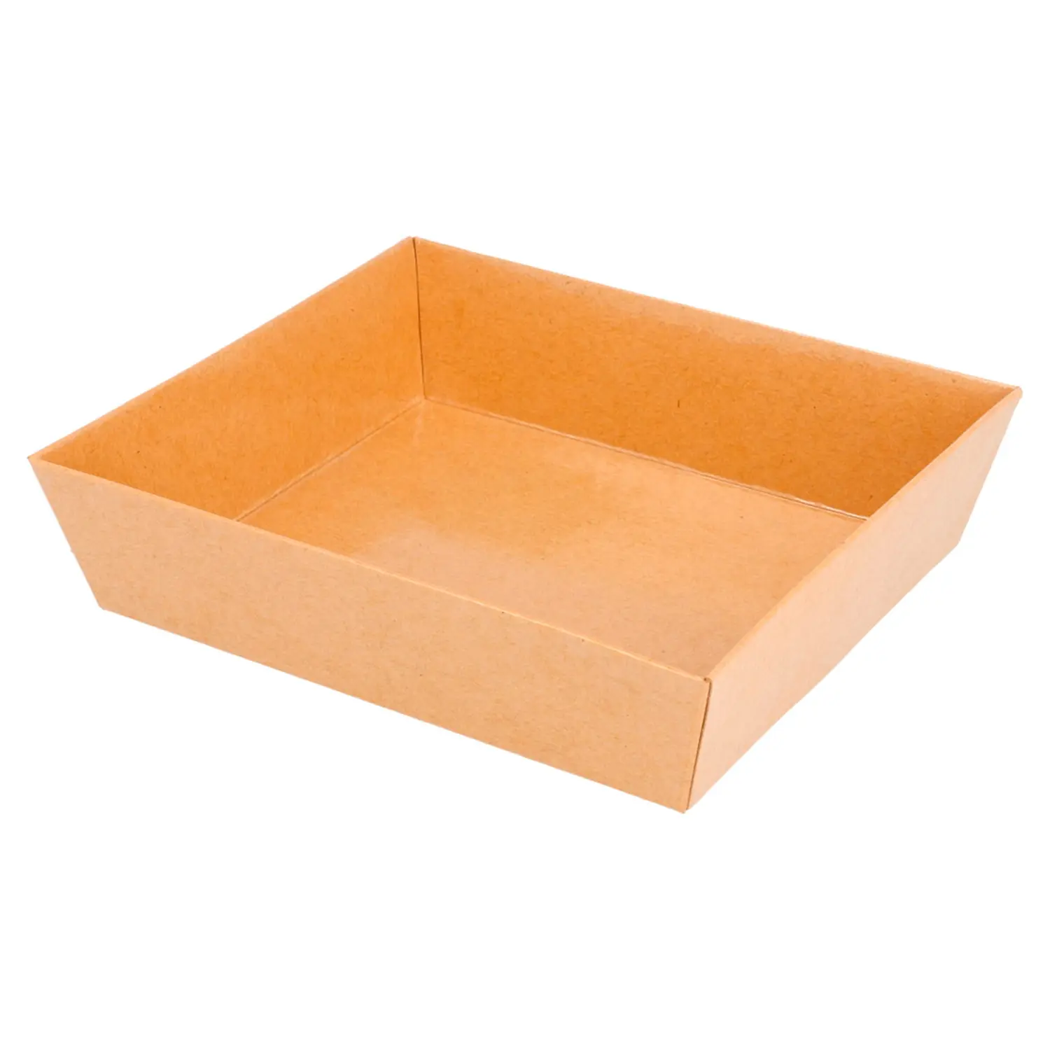 Barchette  250 + 12,5 pe g/m2 14x13x3,5 cm naturale kraft (1000 unità)