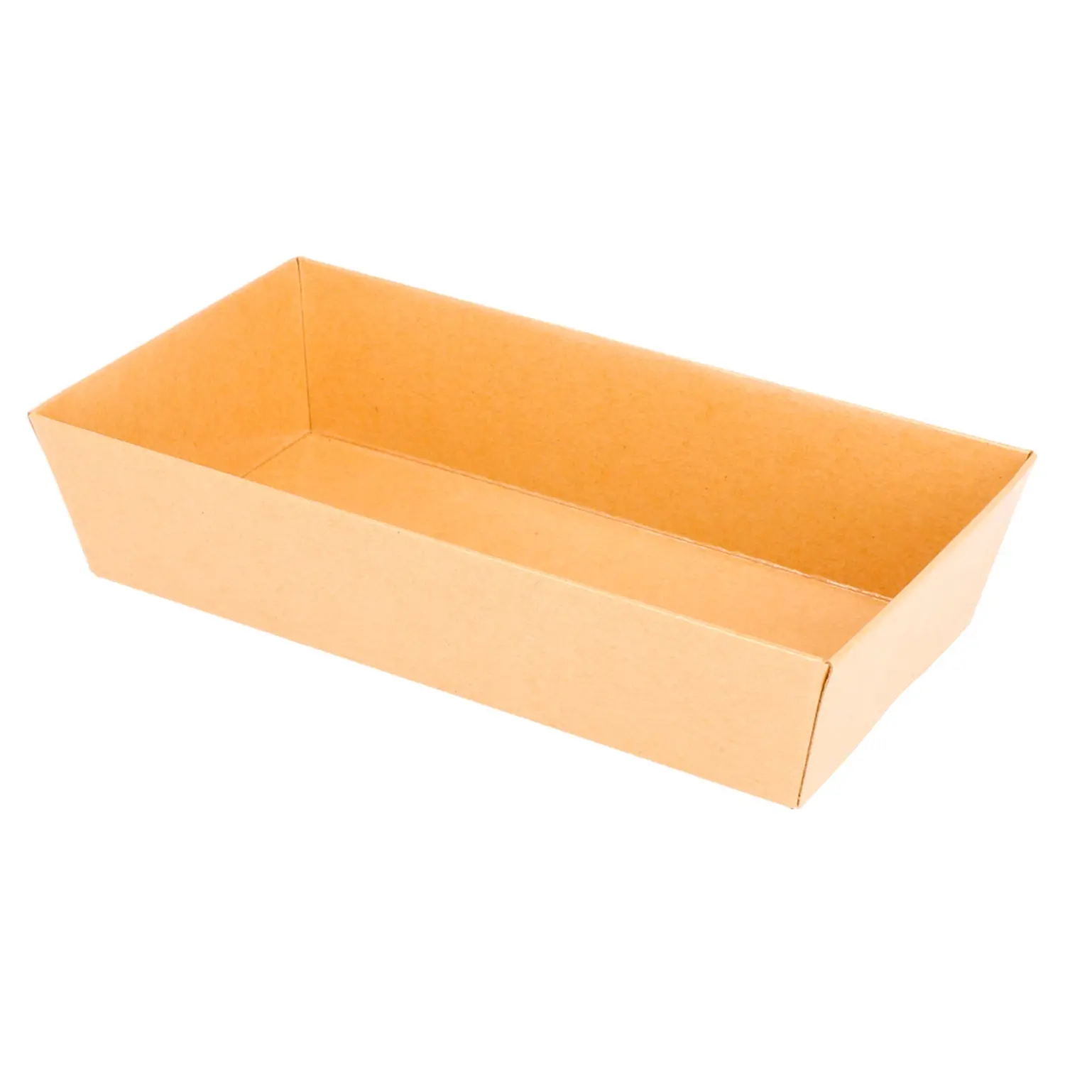 Barchette  250 + 12,5 pe g/m2 15,5x8,5x3,5 cm naturale kraft (1000 unità)