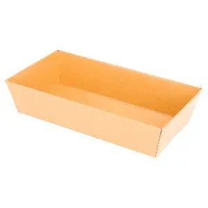 Barchette  250 + 12,5 pe g/m2 15,5x8,5x3,5 cm naturale kraft (1000 unità)