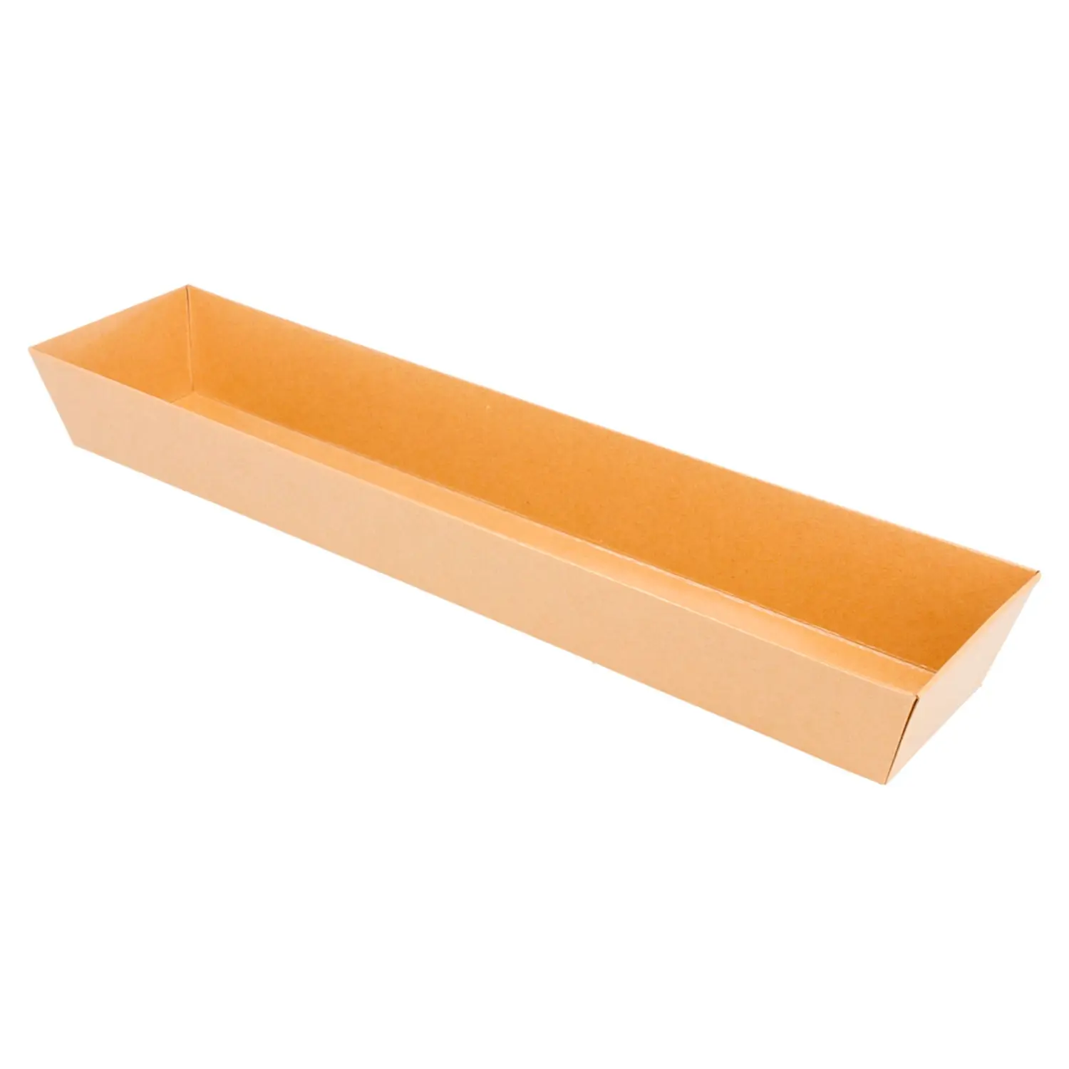 Barchette  250 + 12,5 pe g/m2 30x6,5x3,5 cm naturale kraft (1000 unità)