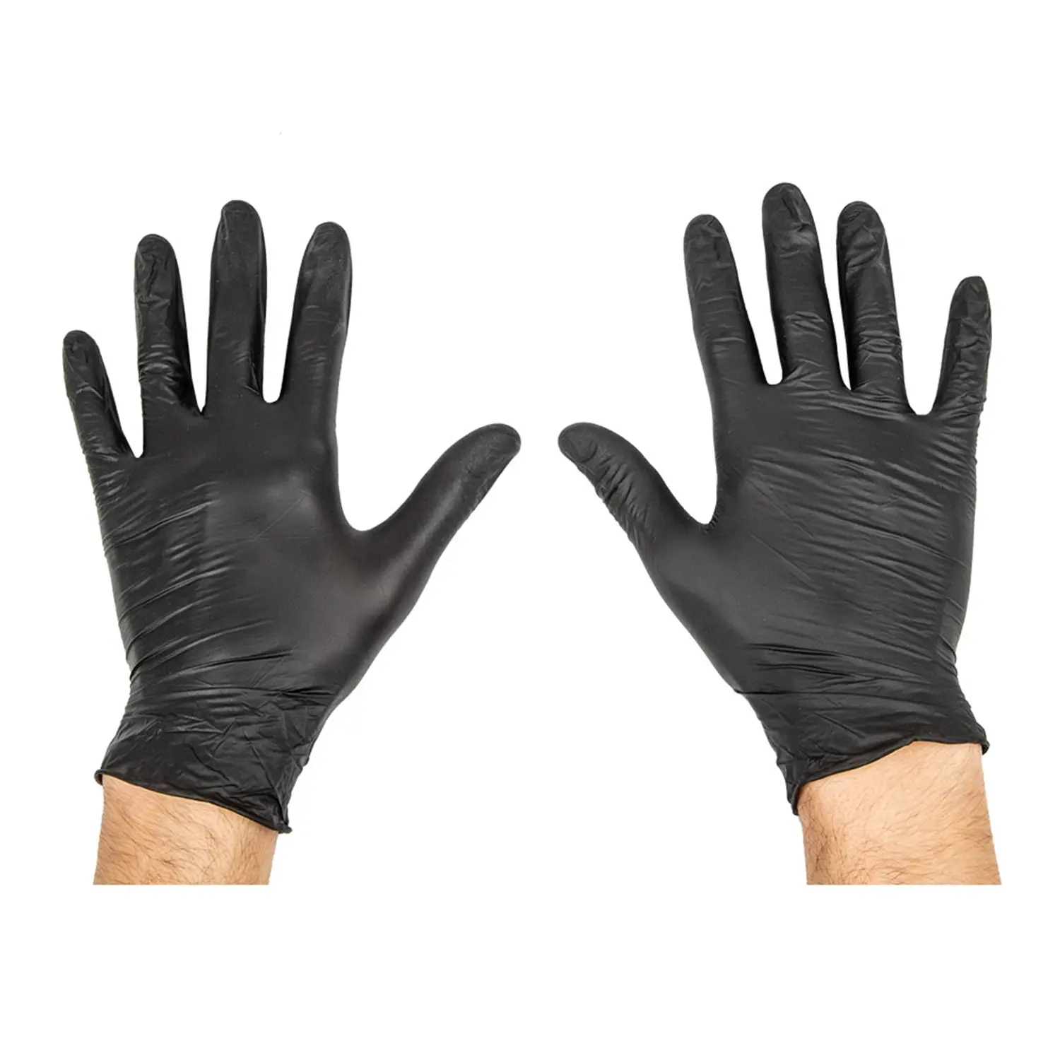 Guanti   size: l nero nitrile (100 unità)
