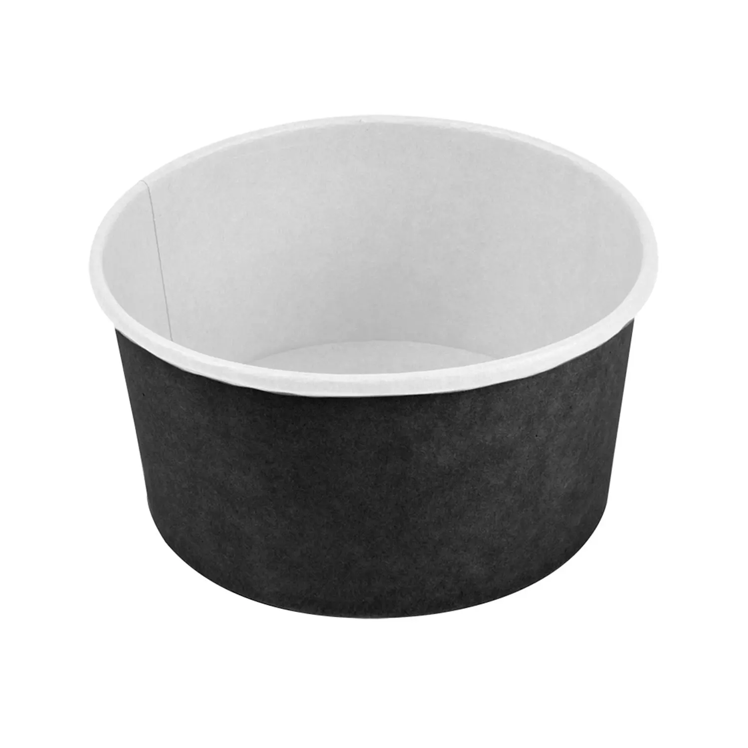 Insalatieri  1000 ml - 33,3 oz 300 + 18 pe g/m2 ø15/12,8x7,5 cm nero cartone (300 unità)