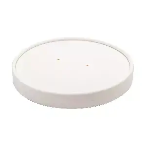 Tapa para código 228.34  780 ml - 26 oz 560 g/m2 + pe ø15 cm blanco cartón (250 unid.)