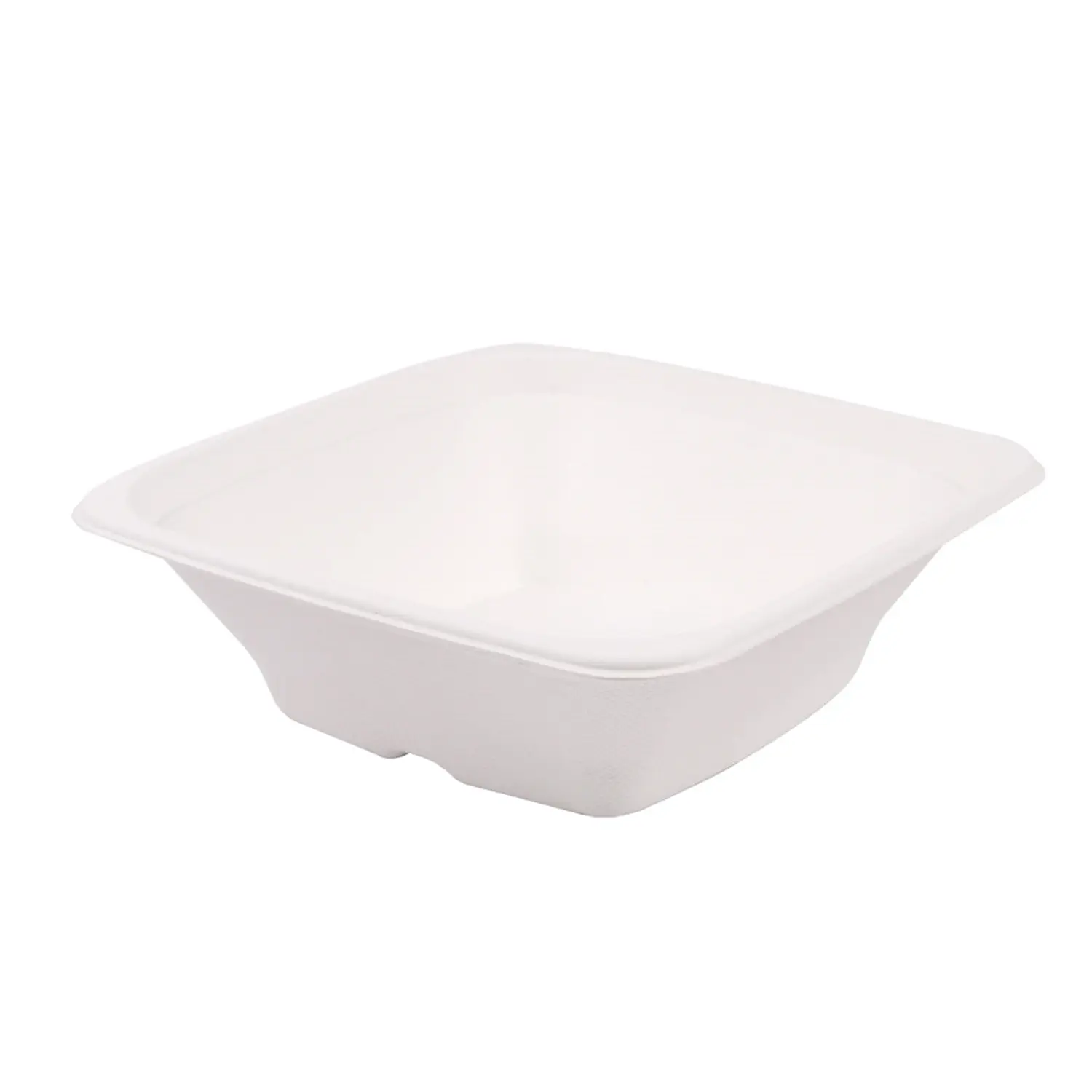 Ciotole quadrate bionic 700 ml 18x18x6 cm bianco bagassa (400 unità)