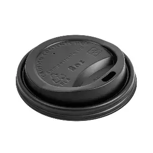 Coperchi per bicchieri 240 ml   nero cpla (1000 unità)