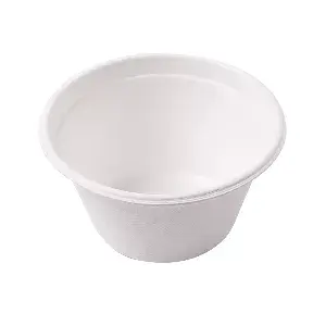 Terrine bionic 360 ml ø 11,6x6,3 cm bianco bagassa (500 unità)