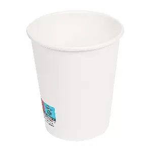 Bicchieri bevande calde 1 parete  240 ml - 8 oz 280 + 18 pe g/m2 ø8/5,6x9,2 cm bianco cartone (1000 unità)