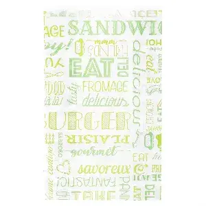 Sacchetti hamburger pfas free 'green parole' 32 g/m2 14+7x22 cm verde pergamana antigrassi (500 unità)