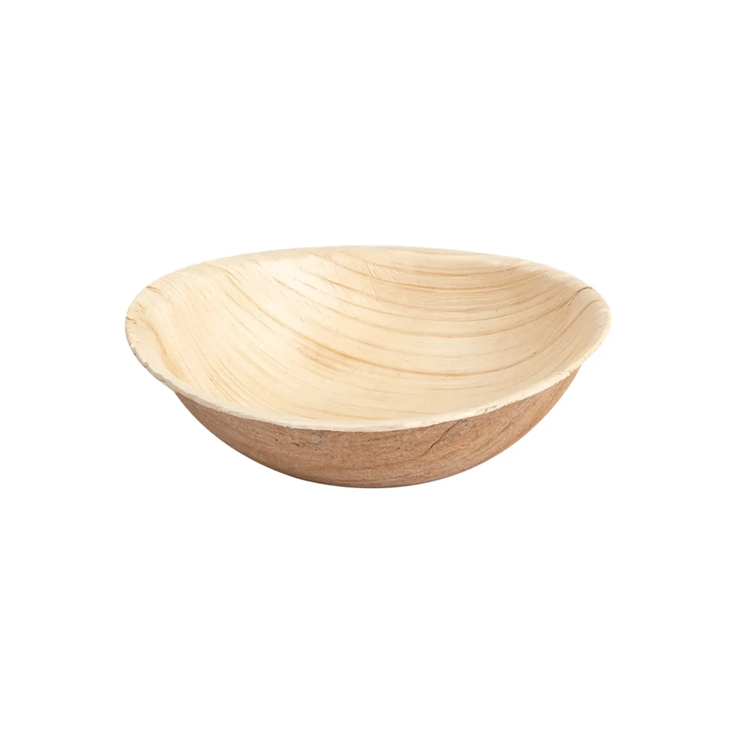 Mini ciotole areca  ø 9,6x2,5 cm naturale areca (200 unità)