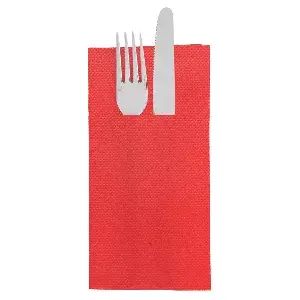Tovaglioli canguro double point  18 g/m2 39x40 cm rosso tissue (1400 unità)