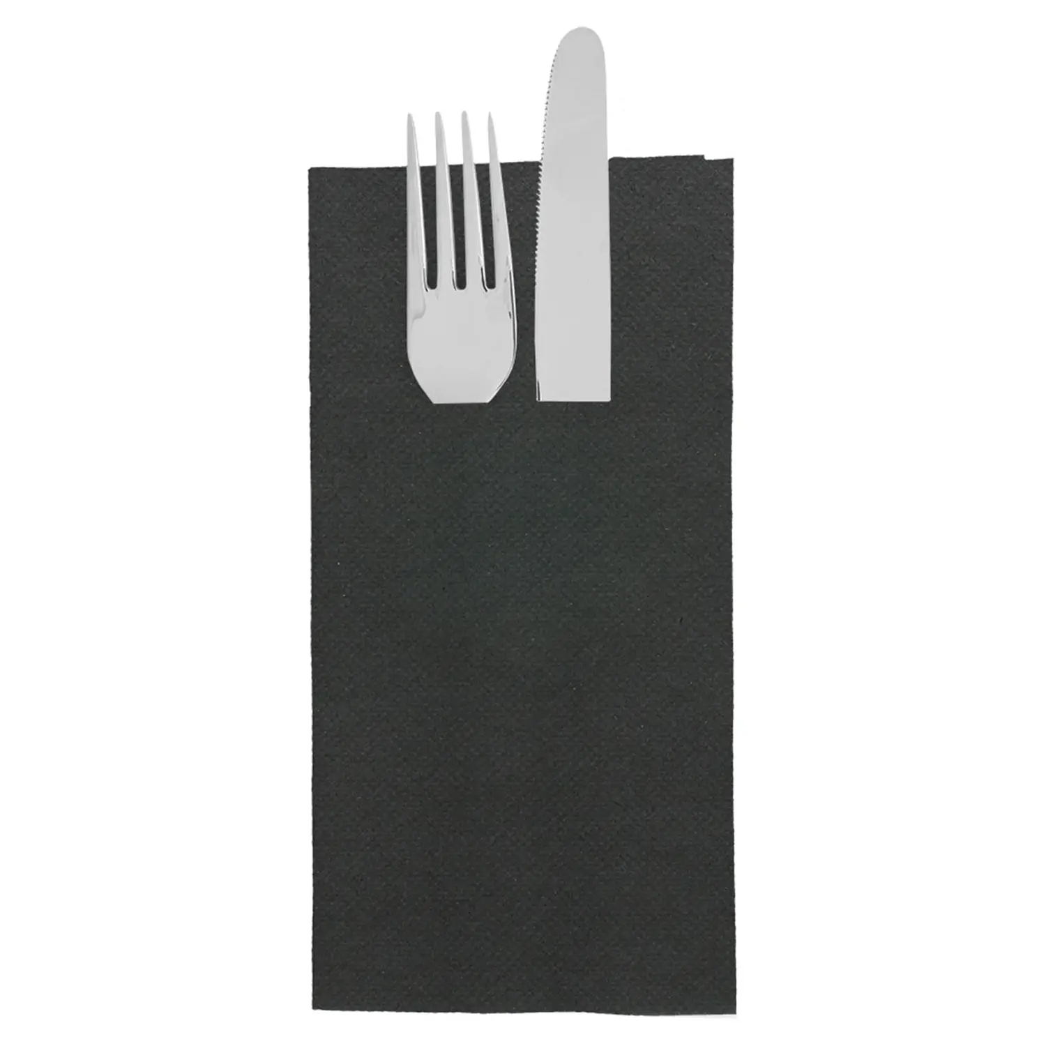 Tovaglioli canguro double point  18 g/m2 39x40 cm nero tissue (1400 unità)