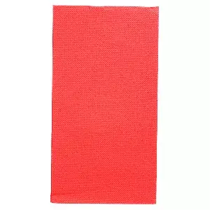 Tovaglioli ecolabel p. 1/8 double point  18 g/m2 40x40 cm rosso tissue (1200 unità)