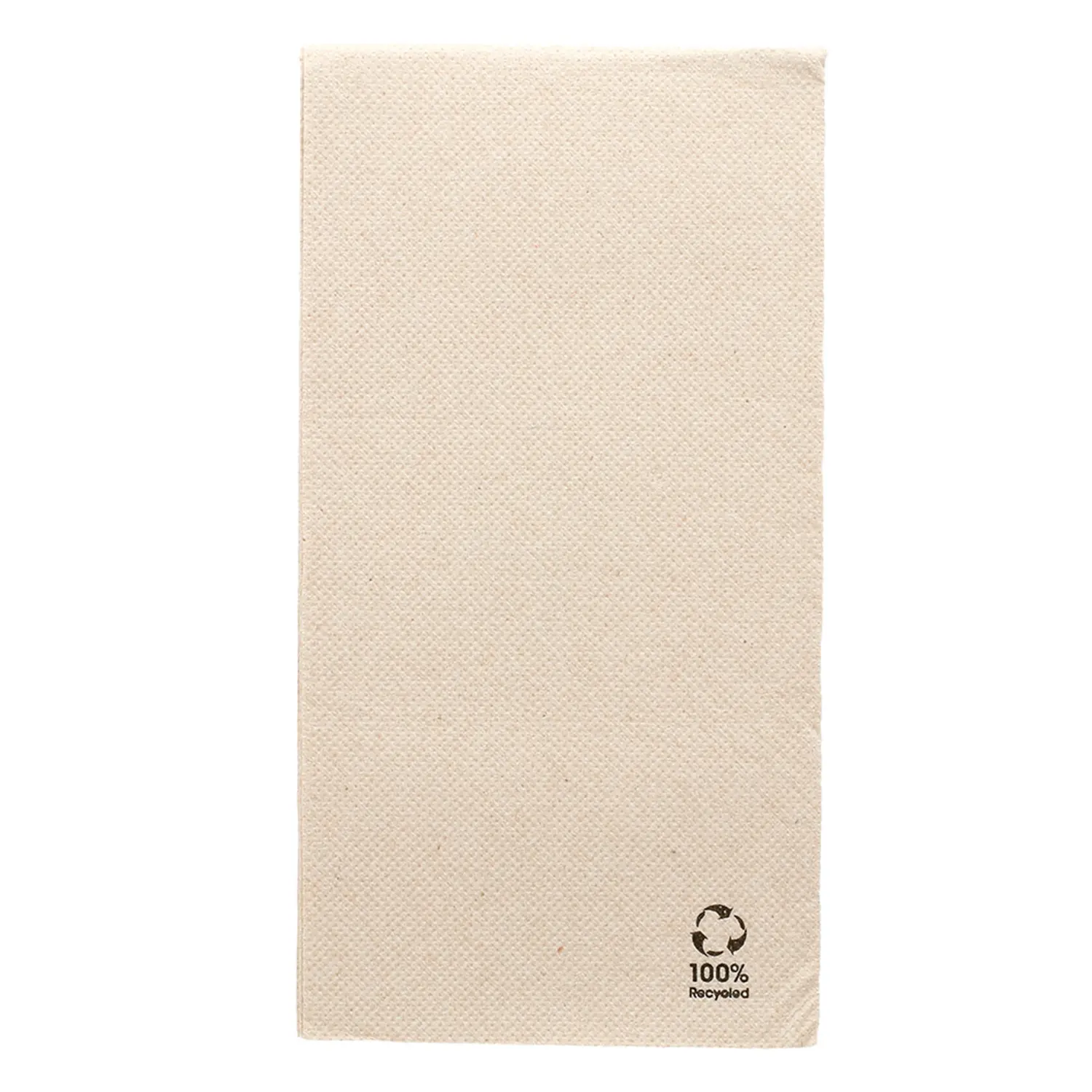 Tovaglioli ecolabel p. 1/8 double point  19 g/m2 40x40 cm naturale tissue riciclato (1200 unità)