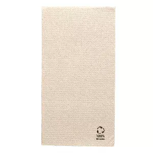 Tovaglioli ecolabel p. 1/8 double point  19 g/m2 40x40 cm naturale tissue riciclato (1200 unità)