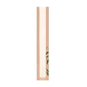 Sacchetti pane con finestra eco 'feel green - just paper' 32 g/m2 9+4x48 cm naturale kraft (250 unità)